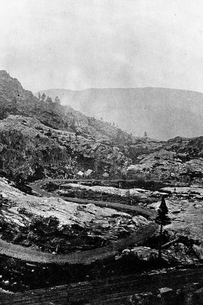 Old photograph of Donner Pass