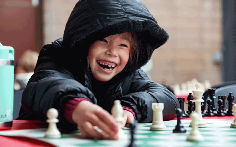 2024 SF Scholastic Chess Tournament attendee smiling