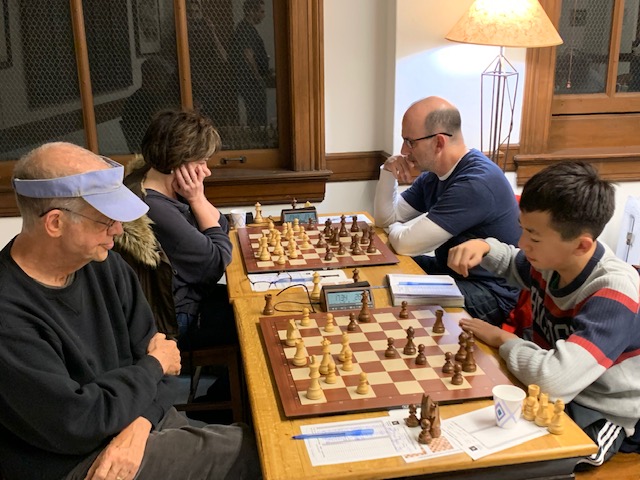 Yet another smothered mate by legendary American chess player Paul